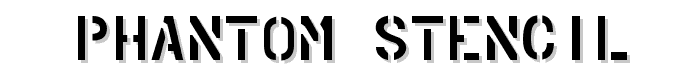 PHANTOM STENCIL font